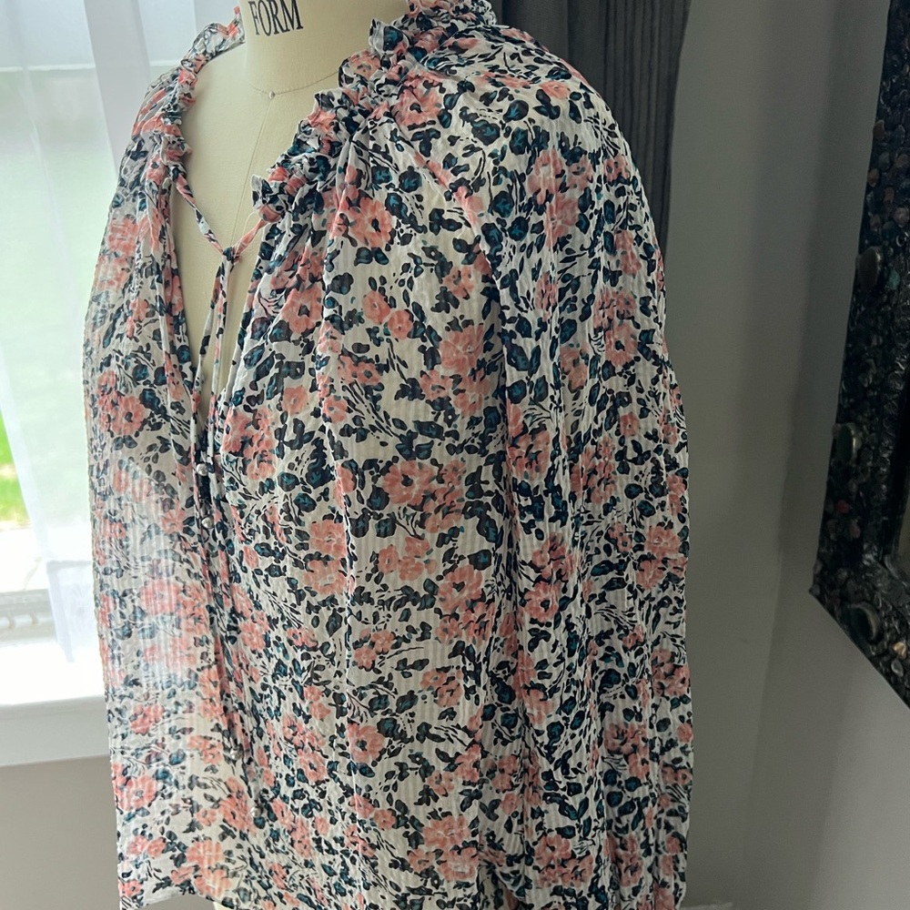 Veronica Beard sheer blouse